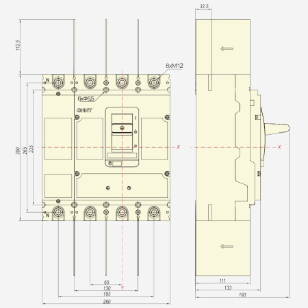 ch273110 | Выключатель-разъединитель NM8NSD-800 AC 4P, Chint