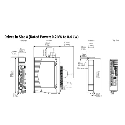 Сервопреобразователь SV670P, 220В, 1,6А, STO