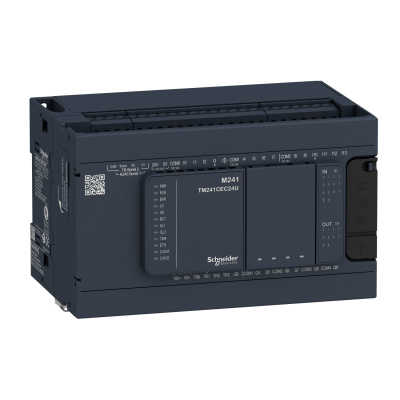 TM241C24T | Программируемый логический контроллер Modicon M241 24IO, Schneider Electric
