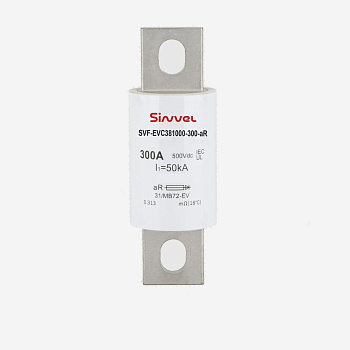 SVF-EVC381000-250-aR | Предохранитель, 250 А, 1000 В DС, aR, цилиндр под болт, Sinvel 