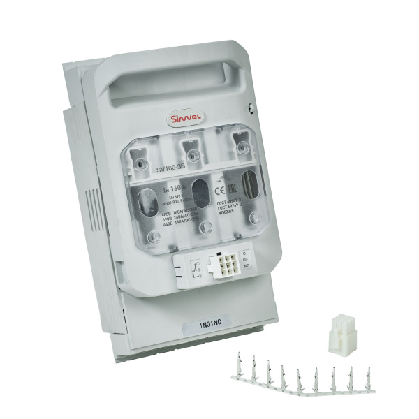 SV160-3BS | Горизонтальный ПВР, 160 A, NH000/00, 3P, монтаж на шины, Sinvel 