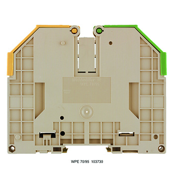 1037300000 WPE 70/95 | Винтовая клемма 95кв.мм "PE" WPE 70/95, (уп.-10шт.), Weidmuller 