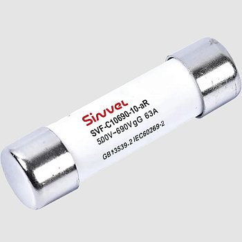 SVF-C10690-4-aR | Предохранитель, 4 А, 690 В АС, aR, цилиндр., 10х38 мм, Sinvel 