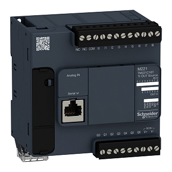 TM221C16T | Программируемый логический контроллер Modicon M221 16IO, Schneider Electric