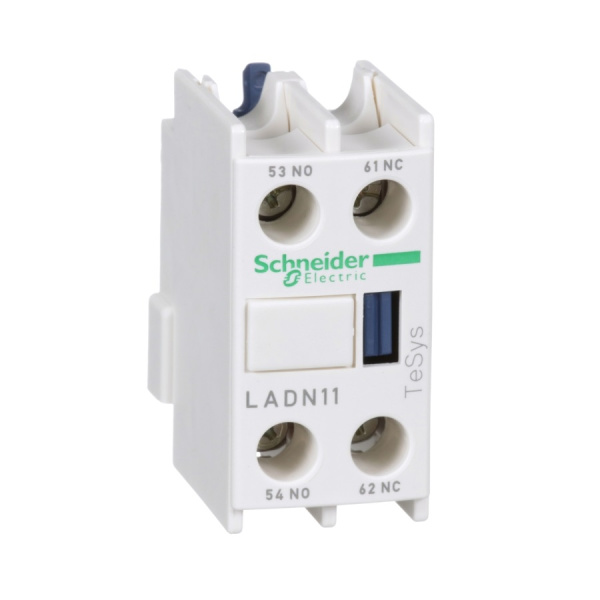 LADN11 | Блок дополнительных контактов, 1 НО + 1 НЗ, фронтальный монтаж, Schneider Electric