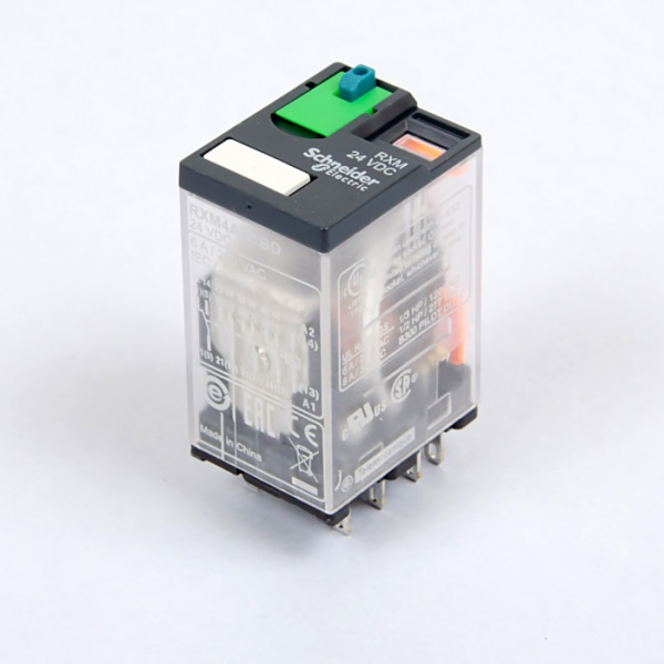 RXM4AB1BD | Универсальное реле, серия RXM, 24В DC, 6A, 4CO, Schneider Electric