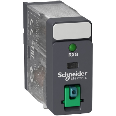 RXG12BD | Миниатюрное реле, серия RXG, 24В DC, 10А, 1CO, светодиод, Schneider Electric