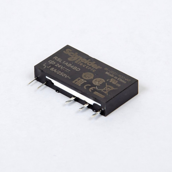RSL1AB4BD | Миниатюрное реле, серия RSL, 24В DC, 6А, 1CO, Schneider Electric