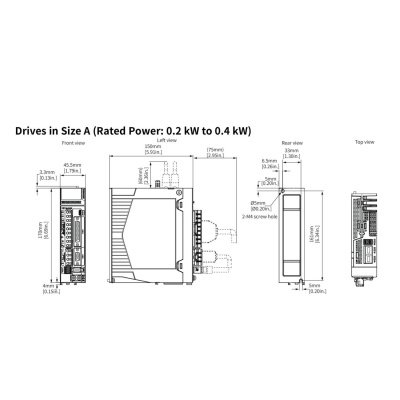 Сервопреобразователь SV680P, 220В, 1,6А, STO