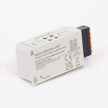 GE20-2AD1DA-I | Карта расширения ПЛК Easy, 2 аналоговых входа, 1 выход, диапазон - ток, Inovance