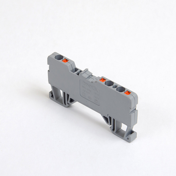 1020285 | Клеммник пруж.быстрозажимной (Push in), 3-х выводной, 2,5мм.кв., (серый), 1262, Onka