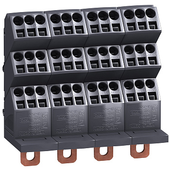 04034 | Распределительная колодка Polybloc, 250 A, 4 полюса, Schneider Electric