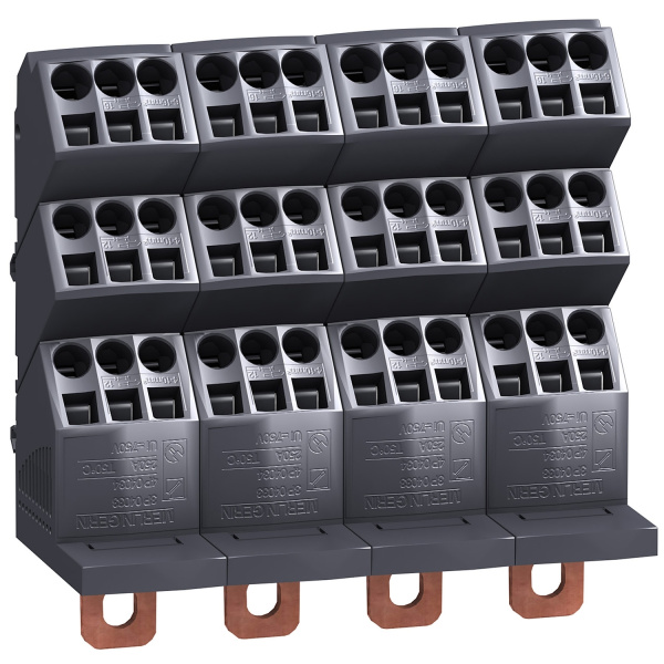 04034 | Распределительная колодка Polybloc, 250 A, 4 полюса, Schneider Electric