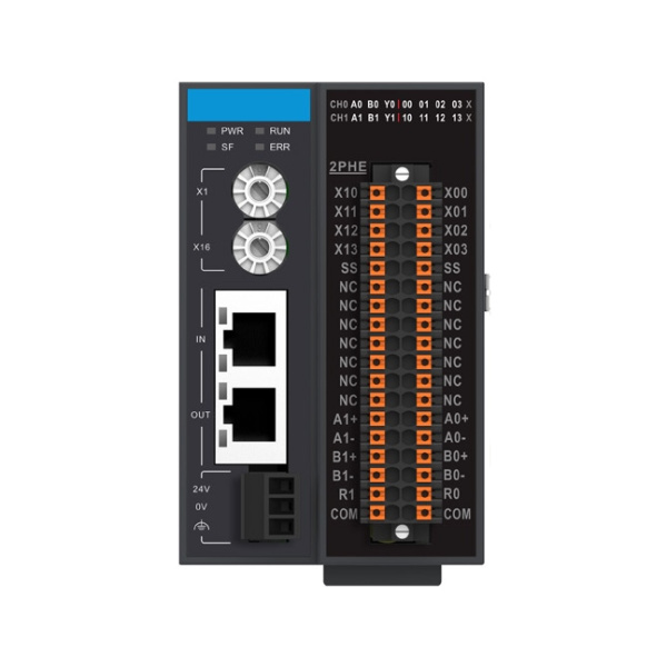GR10-2PHE | Модуль расширения ведомый EtherCAT 2-x канальный высокоскоростной разностный импульсный выход, Inovance
