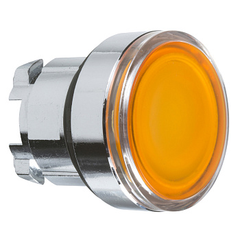 ZB4BH053 | Головка кнопки, желтая с подсветкой, нажал-вкл/нажал-откл, Schneider Electric