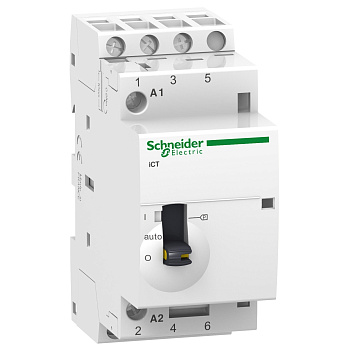 A9C21833 | Модульный контактор, серия iCT, 3НО, 25А, управление 220…240В AC, Schneider Electric