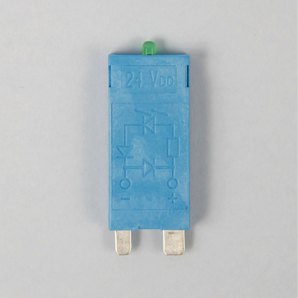 9901902499 | Зеленый LED + диод (+ A1); 6...24В DC, Finder