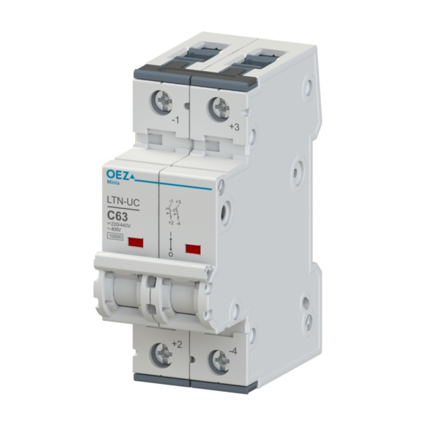  | Автоматический выключатель постоянного тока LTN-UC, 2p, 63А, кривая C, 10кА, OEZ