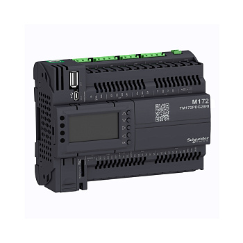 TM172PDG28RIRU | M172 Производит., с диспл, 28 I/O Eth 2RS485 изол, Schneider Electric