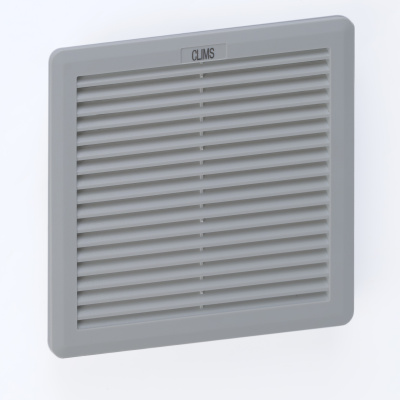 Выпускная решетка Slide 200x200мм, вырез 177х177мм, RAL7035