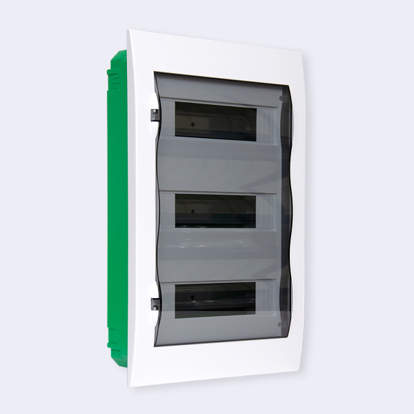 EZ9E312S2FRU | City9 Box корпус встраиваемый с проз. дв. 3ряд/36мод, Systeme Electric