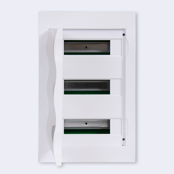 EZ9E312P2FRU | City9 Box корпус встраиваемый с белой дв. 3ряд/36мод, Systeme Electric
