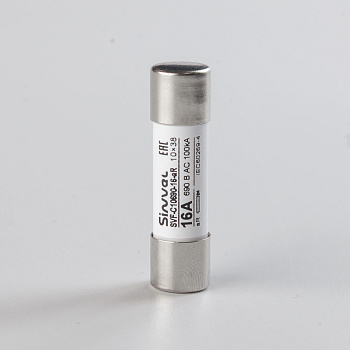 SVF-C10690-16-aR | Предохранитель, 16 А, 690 В АС, aR, цилиндр., 10х38 мм, Sinvel 