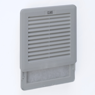 Выпускная решетка Slide 150х150мм, вырез 124х124мм, RAL7035