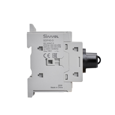 SDP40-3 | Выключатель-разъединитель, 40 А, 3Р, ручка прямого монтажа с блокировкой, Sinvel