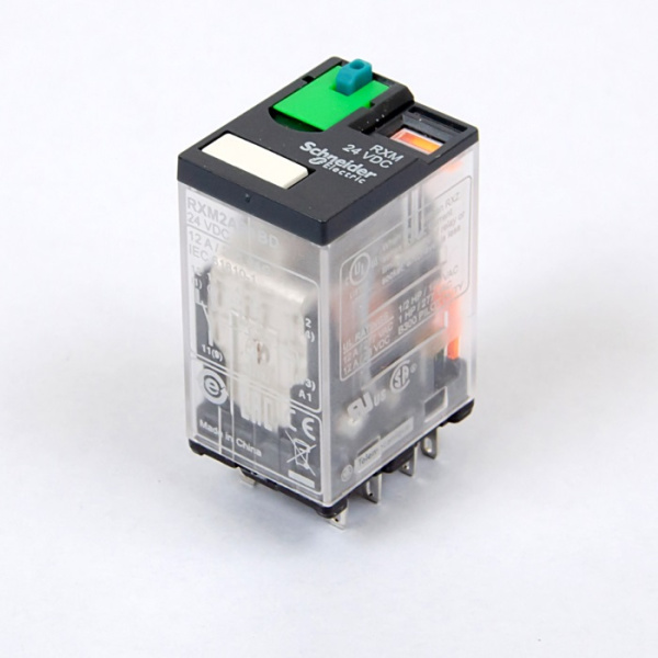 RXM2AB1BD | Универсальное реле, серия RXM, 24В DC, 12А, 2CO, Schneider Electric