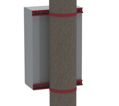 R5FB400 | Комплект крепления на столб для навесных и клеммных корпусов, ширина корпуса 400 мм, DKC
