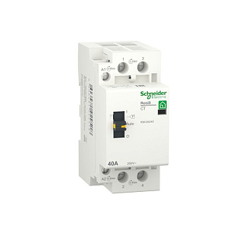 R9C20240 | Модульный контактор 1P+N 40А 2НО 230/250В АС 50Гц, Schneider Electric