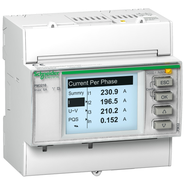 METSEPM3210RU | Счетчик электроэнергии PM3210, Schneider Electric