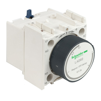 LADR0 | Блок выдержки времени на отключение 0,1…3с, 1 НО + 1 НЗ, Schneider Electric