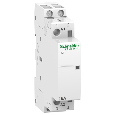 A9C22512 | Модульный контактор, серия iCT, 2НО, 16А, управление 220В AC, Schneider Electric