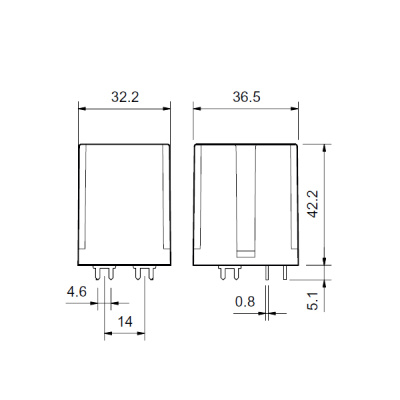 656190120300 | Реле для монтажа на печатную плату серии 65.61, управление 12В DC, контакты AgCdO 1NO 30А, Finder