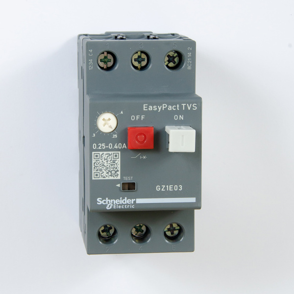 Автоматический выключатель, серия EasyPact TVS, 0,25…0,40А, Schneider Electric, GZ1E03