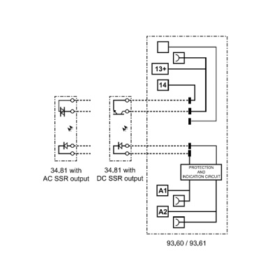 390070129024 | Интерфейсное реле твердотельное, пружинные клеммы, серия 39, 12В DC, 6 A, 1 НО, Finder