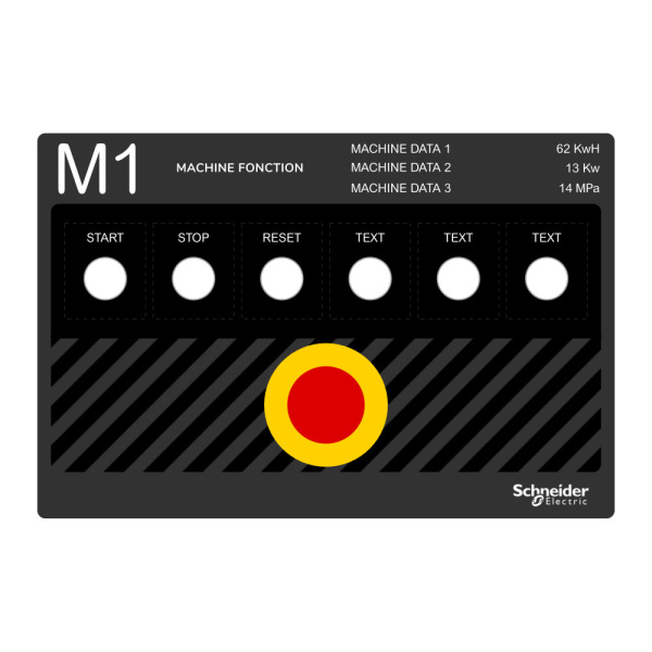 ZBYLEG302001 Трафарет для маркировки, 300x200мм, шаблон, Schneider Electric 