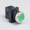 667584 | Кнопка упр. NP8-10BND/3 подсветка, самовозв, зеленый, AC110-230В(LED), 1НО, IP65 (Аналог ch667251), Chint