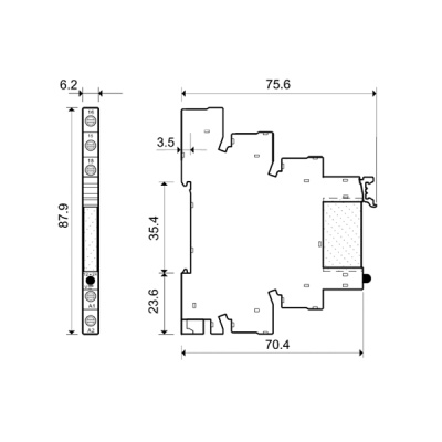 385102405060 | Интерфейсное реле, винтовые клеммы, серия 38, 230…240В AC/DC, 6 А, 1 CO, AgNi+Au, Finder