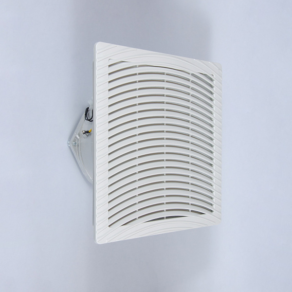 Вентилятор с фильтром 230/265 м3/ч, 220-240В AC, 50/60 Гц, 250х250мм, вырез 223x223мм, цвет RAL7035