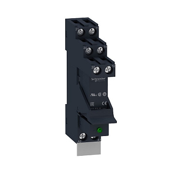 RSB2A080P7PV | Реле с колодкой в сборе, серия RSB, 230В AC, 8А, 2CO, светодиод, Schneider Electric