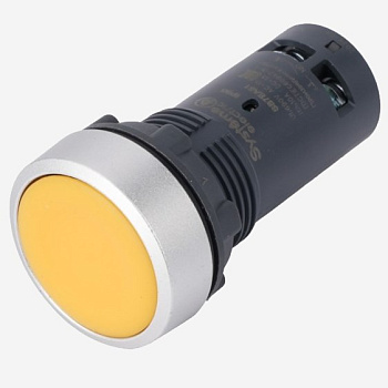 SB7EA51 | Кнопка SB7 моноблочная 22мм желтая с возвратом, металл, 1НО, IP65, Systeme Electric
