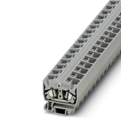 3244216 | Проходная мини-клемма 2,5 мм² двойная серая с вертикальным отводом, на рейку 15 мм, Phoenix Contact
