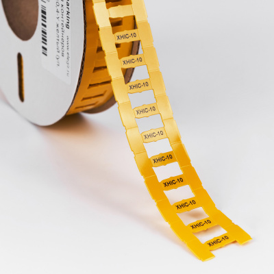 422104612 | Маркер для контейнеров XHIC-10-4,6x0,4-Y желтый (уп. 1800 шт.), Elegir 