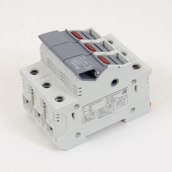 SV32-3S | Модульный ПВР, 32 А, 3Р, для 10х38мм, LED, 690 B AC/ 250 B DC, Sinvel 