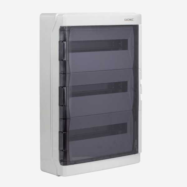 DKC RB54W6TGD Щиток настенный с дверцей 54 мод.,IP65, серый, с клеммным блоком 63А