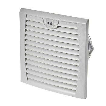 Вентилятор с фильтром 190/230 м3/ч, 200-240В AC, Flip 254х254мм, вырез 223x223мм, RAL7035