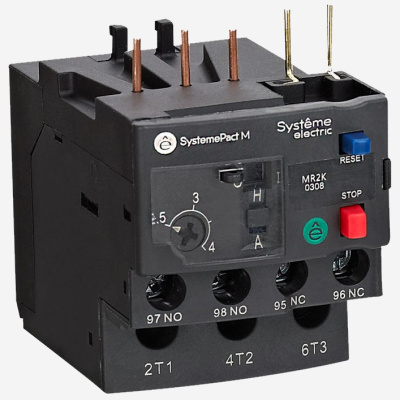 MR2K0302 | ТЕПЛОВОЕ РЕЛЕ ПЕРЕГРУЗКИ MR2K 0,16-0,25A, Systeme Electric